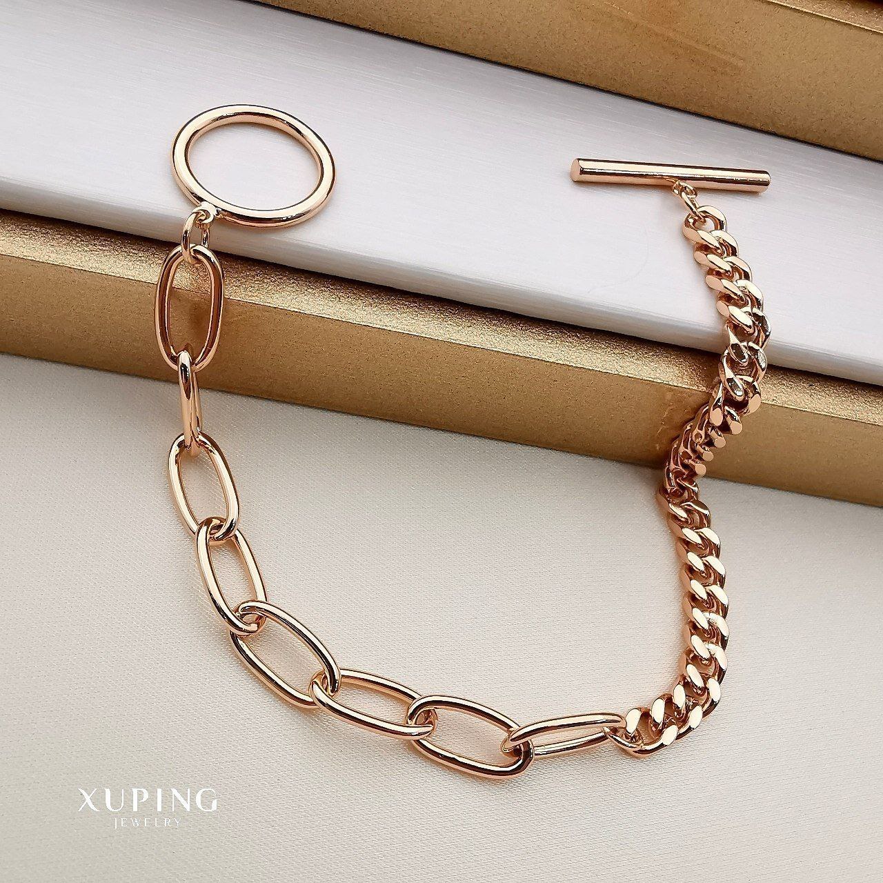 دستبند زنانه ژوپینگ مدل کارتیر و زنجیر کد B1161
